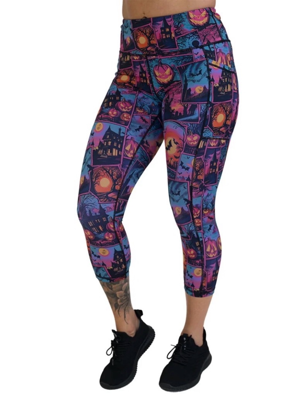 Constantly Varied Gear Vintage Hauntings Capri Leggings NWOT